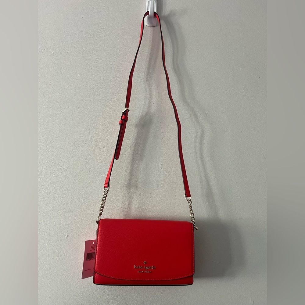 Kate Spade Vibrant Red Crossbody Bag (New)